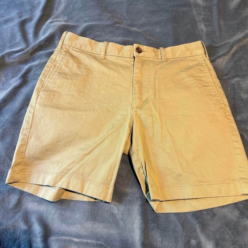 J.Crew Men's 7" Harbor Stretch Chino Shorts Khaki Size 30